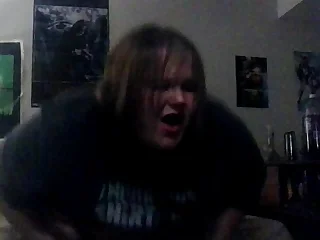 Goth BBW milf creampie